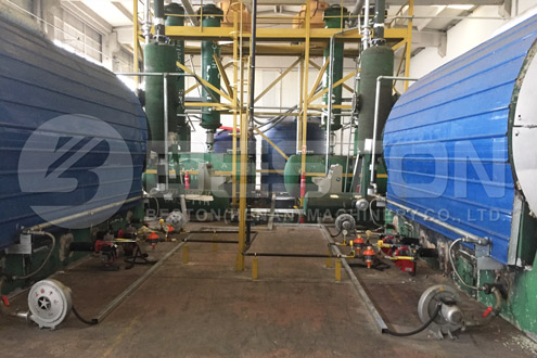 Beston Scrap Tyre Recycling Plant in Turkey