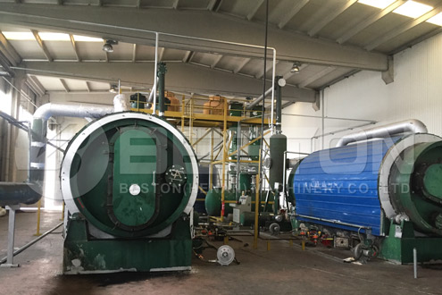 Beston Scrap Tyre Pyrolysis Plant in Turkey