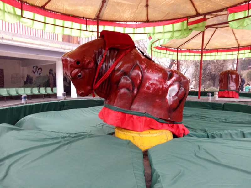 red mechanical bull