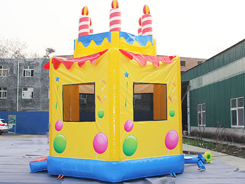 Hot sale inflatable birthday cake bouncer in Beston