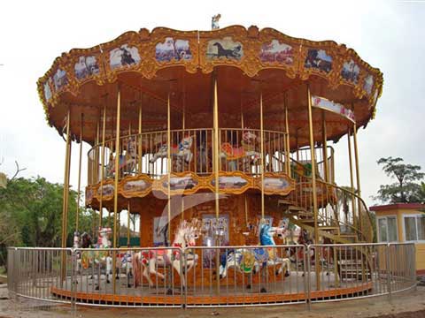 two decker carousel ride
