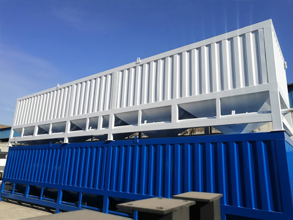 horizontal cement silo