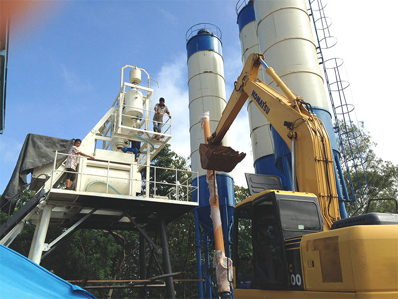concrete batch mix plant